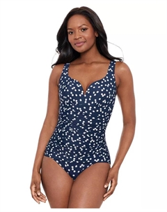 Женский купальник Luminare Cherie с эффектом контроля живота, синий Miraclesuit