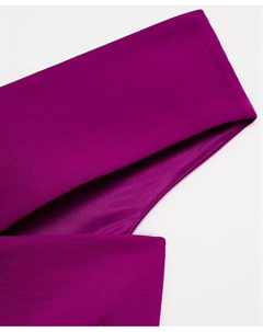 Женский комбинезон с асимметричным вырезом и длинными штанинами, фиолетовый Mango