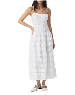 Платье Presley в клетку, белый Rag & bone