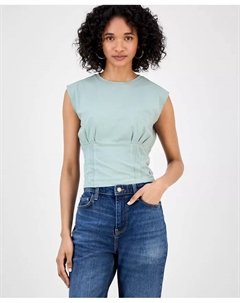 Женский корсетный топ Karmen с затяжкой и без рукавов, зеленый Guess