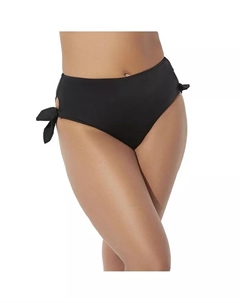 Женские трусы на высокой талии с бантом, черный Swimsuits for all