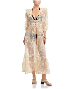 Пляжный парео Joy Lace Dress, слоновая кость/кремовый Patbo