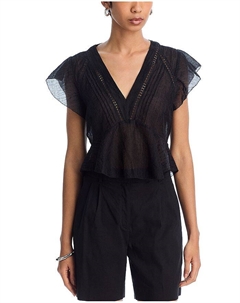 Топ "Лейла" с пеплумом, черный Steve madden