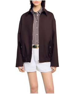 Оверсайз куртка, коричневый Sandro