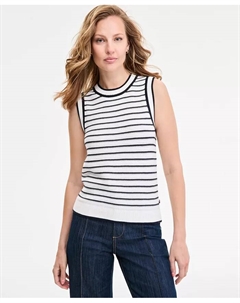 Женский полосатый безрукавный свитер-боди Basket-Weave, мультиколор Tommy hilfiger