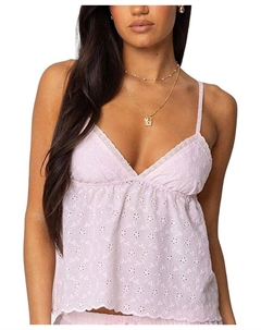 Топ-бэбидол Talula с ажурными вставками, розовый Edikted