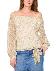 Топ с открытыми плечами, мультиколор Vince camuto