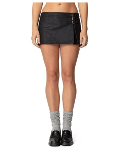 Мини-юбка-шорты с тройным поясом, черный Edikted