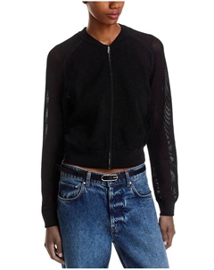 Кардиган с круглым вырезом, черный Theory