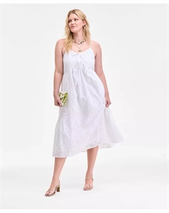 Женское платье миди с ажурными вставками, черный On 34th