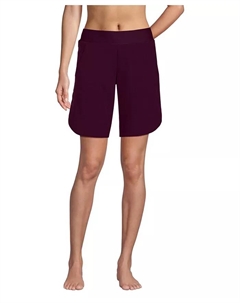 Женские шорты для плавания с защитой от солнца UPF 50, 9 дюймов, со встроенными трусиками, фиолетовый Lands' end