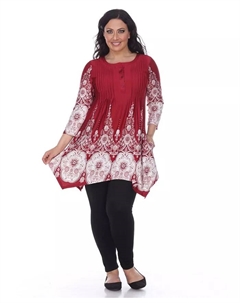 Туника Plus Size Dulce, красный White mark