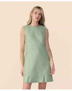 Женское кожаное платье, зеленый Furniq uk