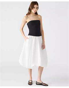 Женское платье Oliver с комбинированными материалами и пузырчатым подолом, мультиколор Steve madden