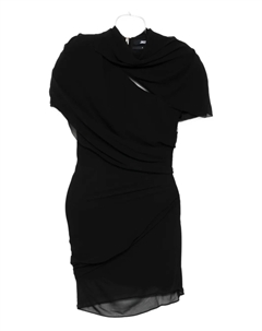 Мини-платье Castagna с драпировкой, черный Jacquemus