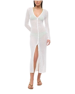 Шоко Платье-парео для пляжа, слоновая кость/кремовый Staud