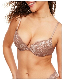 Женский бюстгальтер Jaya Push Up Plunge с эффектом пуш-ап, коричневый/бежевый Adore me