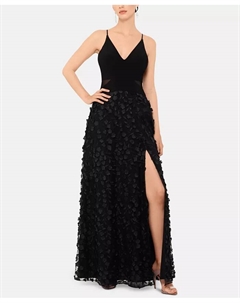 Мини-платье без рукавов с цветочным принтом, черный Xscape