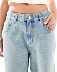 Мешковатые джинсы бледно-голубого цвета Asos design