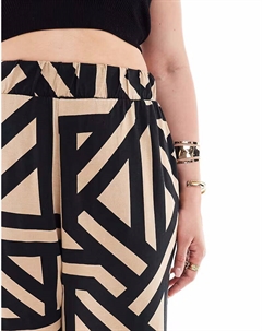 Ваши широкие брюки с геометрическим принтом Yours