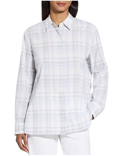 Мужская рубашка, синий Theory