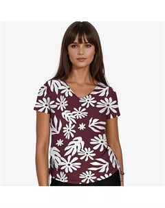 Женский купальный топ Adele с V-образным вырезом, мультиколор Calypsa