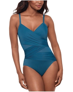 Сетчатый купальник Mystique One Piece, синий Miraclesuit