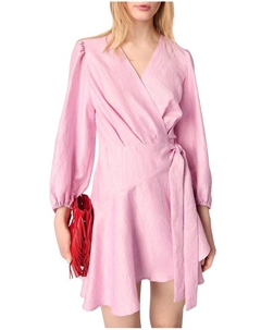 Льняное платье-рапсодия, розовый Maje