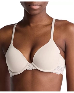 Женский бюстгальтер-майка из мягкого эластичного кружева QF7837, красный Calvin klein