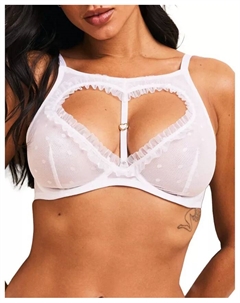 Женский бюстгальтер Kalila без косточек с глубоким вырезом, белый Adore me