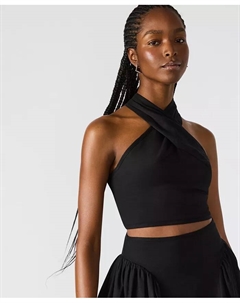 Женский укороченный топ-бюстье Winnie на запах, коричневый/бежевый Steve madden