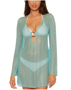 Кружевной туник-саронг для пляжа, синий Becca by rebecca virtue