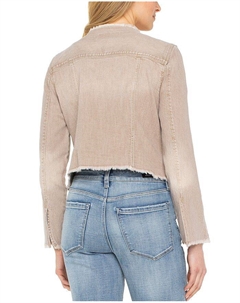 Джинсовая куртка с рваными краями, коричневый/бежевый Liverpool los angeles