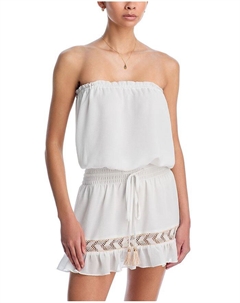 Лаурен Мини Платье-парео для пляжа, белый Ramy brook