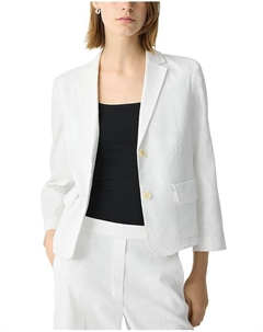 Укороченный приталенный блейзер, белый Theory