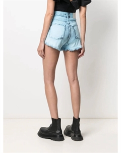 Джинсовые шорты с эффектом потертости, синий Msgm