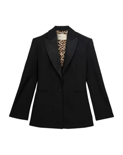 Однобортный пиджак, черный Blumarine