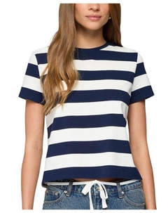 Валетта Полосатая Футболка Оверсайз, синий Edikted