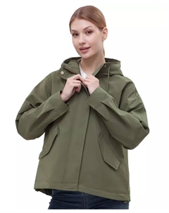 Женская водоотталкивающая куртка с капюшоном, зеленый Rokka&rolla