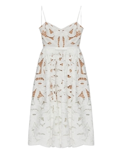 Платье с бантом, белый Self-portrait