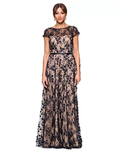 Женское платье с 3D-розами из кружева, коричневый/бежевый Xscape