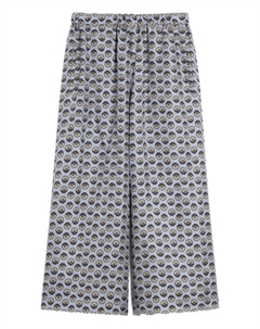 Широкие брюки из шелка, синий Weekend max mara