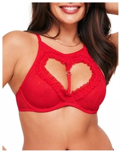 Женский бюстгальтер Kalila без косточек с глубоким вырезом, красный Adore me