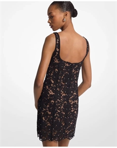 Короткое кружевное платье, чёрный Michael michael kors