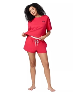 Женский комплект пижамы из френч тери с короткими рукавами, мультиколор Gap