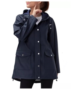 Женский водонепроницаемый плащ-резиновая куртка, синий Rokka&rolla