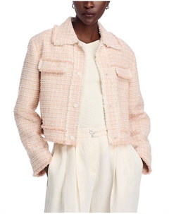 Жакет из твида Jetona, розовый Boss