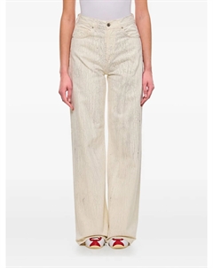 Джинсы с эффектом потрескавшихся волос, белый Halfboy