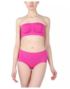 Женский бесшовный бюстгальтер-бандо без бретелек, розовый Memoi