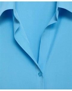 Женская рубашка свободного кроя из лиоцелла, синий Mango